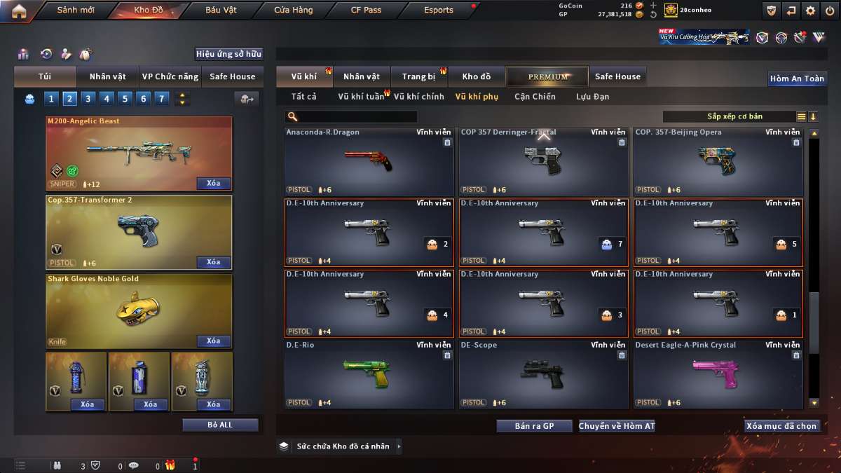 shop acc cf uy tin gia re